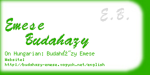 emese budahazy business card